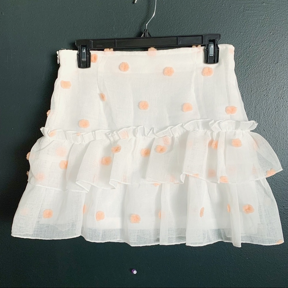 Tulle Ruffled Mini Skirt - Medium